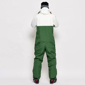 Combinaison de ski unisexe de dernière génération, design vert et blanc, combinaison de ski de haute qualité, imperméable, une pièce, fermeture éclair pour snowboard - Product Image 6