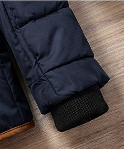 Veste matelassée unisexe avec capuche en fausse fourrure |   Manteau d'hiver chaud |   Vêtements d'extérieur isolés slim fit - Product Image 6