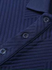 Polo de Manga Larga para Hombre de Primera Calidad, Ropa de Invierno, Logotipo Personalizado, Camiseta Polo 100% Algodón Transpirable - Product Image 3