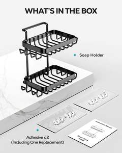 Jabonera para Baño, Diseño que Ahorra Espacio, Acero Inoxidable, Reutilizable, Lavable, Personalizable, Moderna, Apta para Instalación en Ducha - Product Image 6