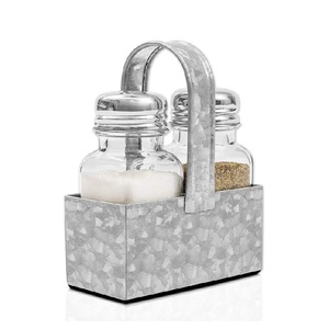 Caddy à sel et à poivre vintage Caddy de créateur fait à la main de haute qualité Forme personnalisée Caddy à sel et à poivre en gros - Product Image 5