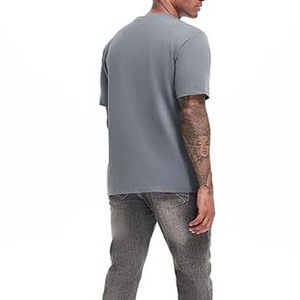 T-shirt en coton pour homme de poids lourd 220g, taille plus, style streetwear, qualité supérieure, respirant, col rond, chemises pour homme - Product Image 2