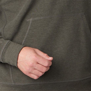 Meilleure vente Sweats à capuche pour hommes adultes Épaule tombante Couleur unie Séchage rapide Sweats à capuche en molleton de coton et polyester grande taille pour garçons - Product Image 4