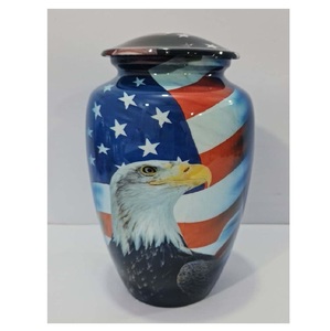 โกศใส่เถ้ากระดูกรูปผีเสื้อเคลือบสูงโกศและเหยือกสำหรับมนุษย์ที่เก็บขี้เถ้าทำจากโลหะราคาไม่แพง - Product Image 2