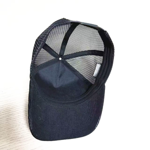 Gorra Trucker de Pana de 5 Paneles Personalizada al por Mayor de Alta Calidad, Gorra de Béisbol de Malla para Hombre con Logotipo Bordado Personalizado, Gorra Trucker para Exteriores - Product Image 6