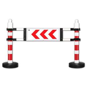 Dubal Uyar Levhal Bollard Viraj 180 X 120 Cm Mouth Type Non-Water Fillable with PPC Polymer & Mosaic Base - Product Image 1