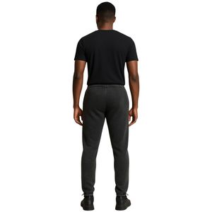Pantalon de survêtement unisexe noir délavé à l'acide Streetwear Joggers avec taille élastique Premium Heavyweight Fleece Casual Lounge Pants - Product Image 2