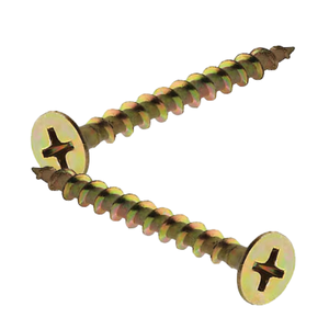 สกรูไม้หัวแบนทนทานต่อการกัดกร่อนชุบสังกะสียึดโลหะกันสนิมพร้อมส่งจากผู้ผลิตในเวียดนาม - Product Image 1