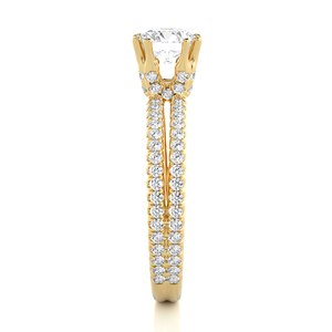 แหวนเพชรโรสโกลด์เพาะเลี้ยงในห้องปฏิบัติการ เครื่องประดับที่ยั่งยืนสำหรับเจ้าสาวยุคใหม่ แหวนเพชรที่ได้รับการรับรองจาก IGI สำหรับวันครบรอบ - Product Image 3