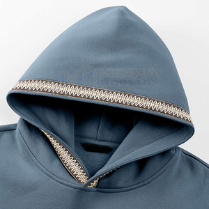 Sweats à capuche surdimensionnés de style actuel, MOQ faible, en coton mélangé, tissu doux, sweats à capuche surdimensionnés, nouveau design, sweats à capuche surdimensionnés - Product Image 6