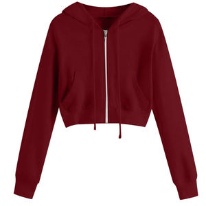 Mode haute qualité polaire 100% coton logo imprimé personnalisé femmes pull à capuche respirant sweat à capuche - Product Image 4