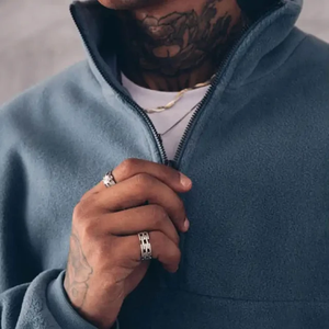 OEM al por mayor de gran tamaño de algodón con capucha en blanco y Joggers chándal personalizado conjunto de chándal para los hombres - Product Image 5