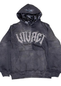 Custom Streetwear Hoodies Acid Wash Vintage Sun Faded Dtg Print Heavyweight Hoodie Set Chándales para hombres - Product Image 3