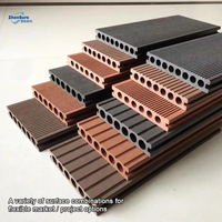 Plancher imperméable de qualité supérieure 100% - Bois d'Ipé du Brésil - Revêtement de terrasse en composite plastique ignifuge - Revêtement de terrasse creux en composite - Carrelage extérieur en composite