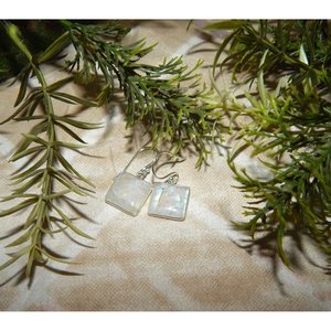 ต่างหูสายรุ้งและหยกแสนสวยทำด้วยมือต่างหูเงินสเตอร์ลิงต่างหูสำหรับผู้หญิงเป็นของขวัญที่ดีสำหรับเธอ - Product Image 1