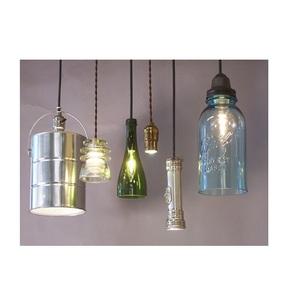 Lustre suspendu en spirale en métal fait main, LED E26 blanc chaud 3500K, abat-jour ovale, design mural pour salon - Product Image 6