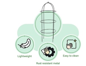 <b>Garden</b> Decoration <b>Garden</b> Plant Support Frame Trellis <b>for</b> Climbing Plants Metal <b>Garden</b> <b>Obelisk</b> Plants Trellis Metal Handcrafts - Product Image 6