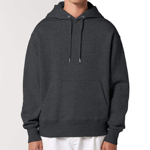 Vente en gros de sweats à capuche pour hommes en molleton 100% coton, écologiques, surdimensionnés, avec logo personnalisé imprimé, mode décontractée - Product Image 3