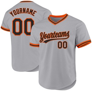 Maillot de baseball rétro personnalisé - 100% polyester respirant, imprimé par transfert thermique, motif 3D, col en V, unisexe, adulte, nom/nombre - Product Image 2