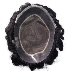 Autrichien Taz Hair Bangladesh Perruque de toupet de cheveux humains mono de qualité supérieure avec corps naturel et styles de vagues profondes - Product Image 1
