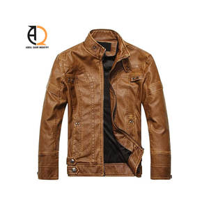 Chaqueta de Cuero PU para Hombre de Alta Calidad, Diseño Casual con Cremallera Impermeable, Talla Grande, Nueva Colección de Invierno, Venta al por Mayor - Product Image 2