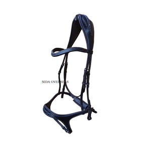 Brida de salto anatómica occidental de alta calidad, cómoda equitación de carreras de caballos, cabestro de cuero duradero, costura elegante, ecuestre - Product Image 3