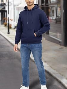 Sweat-shirts et pulls à capuche pour hommes avec logo personnalisé, pour la salle de sport, entraînement actif, manches longues, séchage rapide, légers - Product Image 5