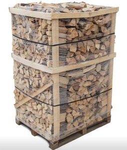 Leña de roble, fresno, fresno de hoja ancha, aliso, pino y abeto, seca en horno, apilada en palets, lista para la venta. - Product Image 1