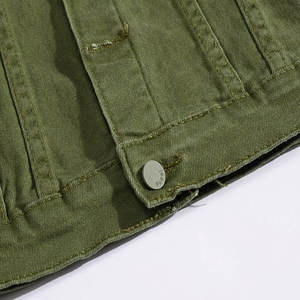 แจ็คเก็ตยีนส์ผู้ชาย ขายส่ง ปักลายตามสั่ง เสื้อผ้าผู้ชายสำหรับกิจกรรมกลางแจ้ง แจ็คเก็ตยีนส์ ไซส์ใหญ่ เสื้อแจ็คเก็ตผู้ชาย - Product Image 4