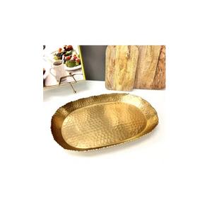 Ensemble de plateaux de service en métal fini or brillant Fabricant Nouveau design Plateau de service en métal fait main - Product Image 6