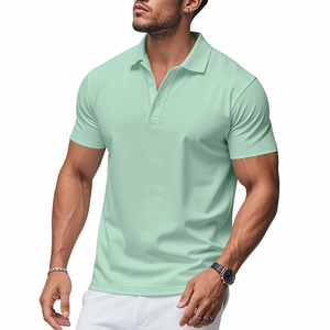 Nuevo Golf de alta calidad para hombres para camisas de secado rápido estampado diseño personalizado poliéster transpirable Casual verano gimnasio desgaste - Product Image 1