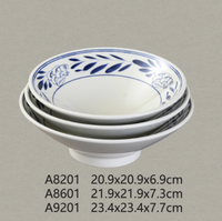 Vente en gros de bols à nouilles en mélamine personnalisés, écologiques, de style oriental, vaisselle pour usage en restaurant, haute qualité