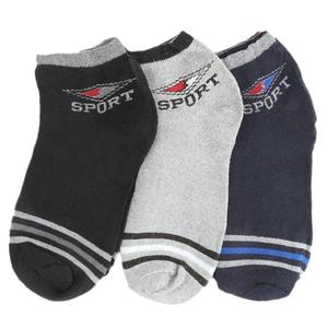 <b>Men's</b> Ankle <b>Socks</b> Pack Of 3 (Z260) - Multi - Product Image 1