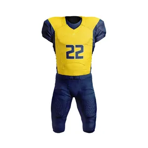 Prêt à Expédier Vêtements de Football Américain Maillot Blanc en Polyester Personnalisé Uniforme de Football Américain - Product Image 4