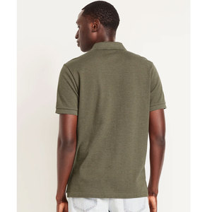 Polo de manga corta de secado rápido para hombre, Polo de Golf deportivo liso de Color negro, camiseta Polo en blanco informal transpirable para hombre - Product Image 6