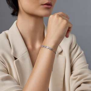 92.5 <b>Silver</b> Crystal <b>Bracelet</b> & <b>Bangle</b> 188418 Collection - Product Image 3