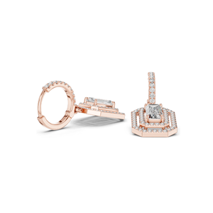 Boucles d'oreilles en diamant de laboratoire 1,352 CT, clarté VVS-VS EF, or 18 carats, 14 carats, 10 carats et argent 925, or rose, or jaune, or blanc et moissanite - Product Image 5