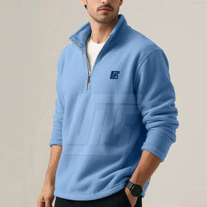 แจ็กเก็ตซิปครึ่งซิปสำหรับผู้ชายทันสมัยใส่สบายเหมาะกับชุดสตรีทและเสื้อแจ็คเก็ตแฟชั่นฤดูหนาว - Product Image 2