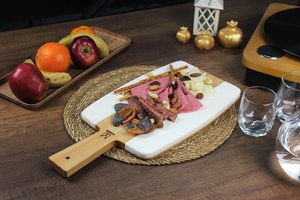 Planche à découper en résine de marbre faite à la main, écologique, en pierre naturelle, pour la préparation des aliments - Product Image 5