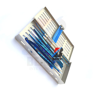 Kit orthodontique de base microchirurgical Instruments manuels dentaires Enduit de titane bleu fabriqué par Bexpo - Product Image 5
