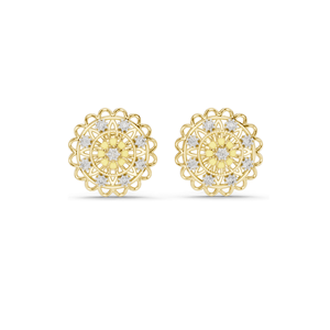 ต่างหูเพชร Floral Lab 0.222 กะรัต VVS-VS DEF เพชร CVD และมอยส์ซาไนต์ ทอง 18K, 14K, 10K และเงิน 925 สีโรสโกลด์, สีเหลือง - Product Image 4
