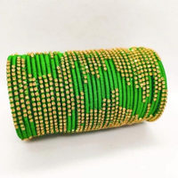 Tailles personnalisées, haute qualité, fabrication artisanale, churiyan indiens fantaisie, pierres en verre, bijoux tendance, ensembles de bracelets pour femmes