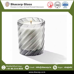 Vela votiva de cristal de alta calidad para decoración con formas y diseños personalizados aceptados - Product Image 2