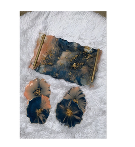 ถาดเสิร์ฟกาแฟเรซินอีพ็อกซี่เรซิ่นใช้ในบ้านโรงแรมห้องน้ำถาดเสิร์ฟอาหารห้องครัว - Product Image 5