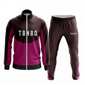 ชุดกีฬาผ้าโพลีเอสเตอร์สำหรับผู้ชาย & ยูนิเซ็กส์ชุดวอร์มเข้ารูป100% เป็นมิตรกับสิ่งแวดล้อมและแห้งเร็วออกแบบลายทาง - Product Image 1