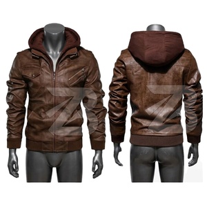 Chaqueta de Cuero Sintético para Hombre – Prenda Exterior Moderna y Económica, Chaqueta Casual Cálida y a la Moda para Hombre - Product Image 6