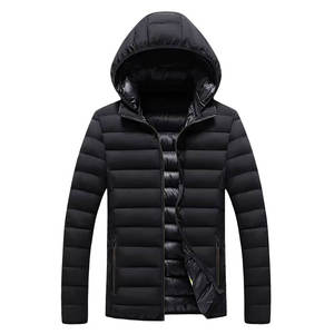Veste d'hiver extérieure personnalisée brillante pour hommes veste à capuche décontractée en duvet pour hommes taille plus fournisseur de duvet à capuche ultraléger pour hommes - Product Image 2