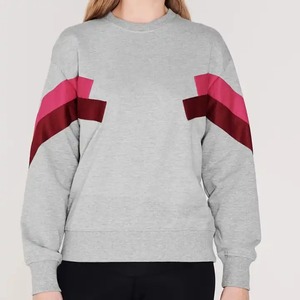 Ras du cou blanc broderie sweat fabricant 100% coton Streetwear plaine surdimensionné sweats basiques - Product Image 2