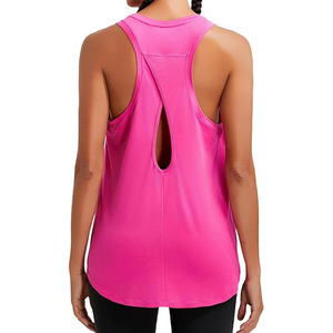 Débardeur découpé au dos pour femmes Élégant et respirant pour vêtements actifs Nouveau Offre Spéciale Confortable Séchage rapide Sexy Casual Femmes Débardeur - Product Image 1