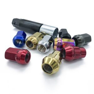 Nouveaux boulons de roue bleu fer <span class=keywords><strong>Audi</strong></span> 12X1.25mm avec écrous <span class=keywords><strong>antivol</strong></span> Serrure de sécurité de voiture de 32mm de longueur - Product Image 1